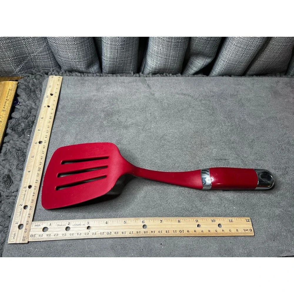 KitchenAid Empire Red Classic Slotted Turner Lifter Spatula Kitchen Utensil